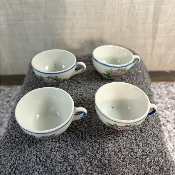 Vintage Miniature Tea Pot Porcelain Made In Japan  7 Piece - Picture 5 of 7